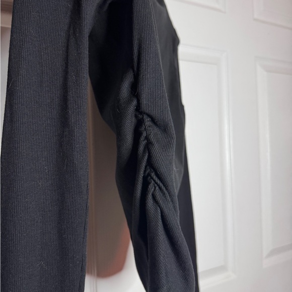 Michael Stars Denise Ribbed Mock Neck Long Sleeve Top - Picture 7 of 9